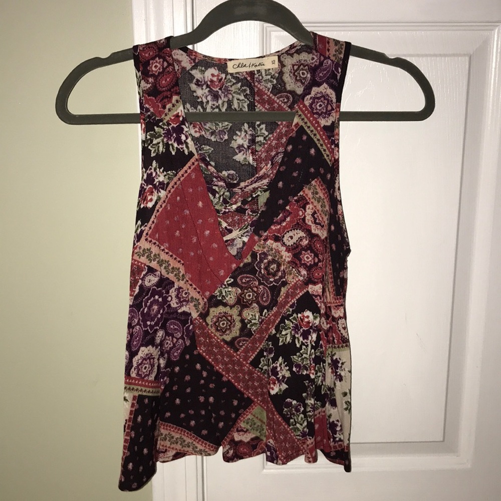 Nordstrom lace up tank top